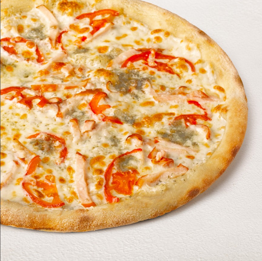 Сырная с цыпленком на тонком тесте 30 см