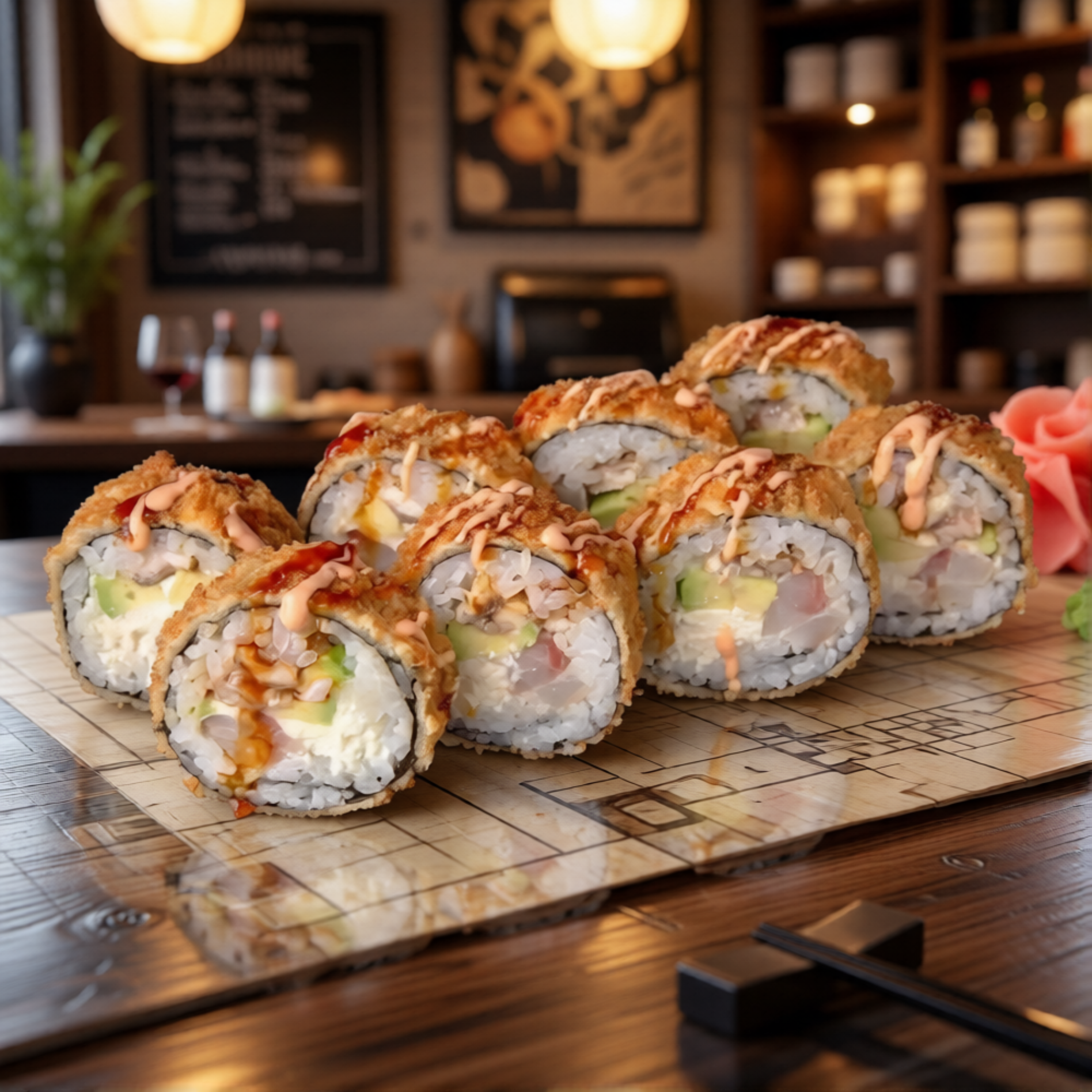 Темпура с креветкой