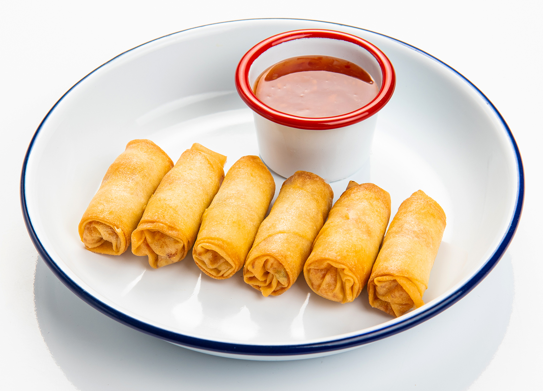 Спринг-роллы с лососем