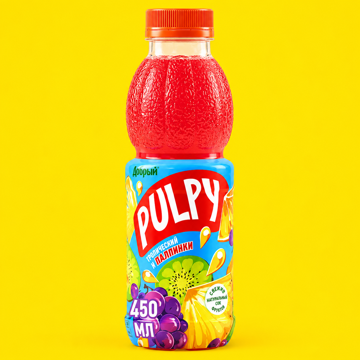 Напиток сокосодержащий ДОБРЫЙ "Pulpy" тропик 0.45 л