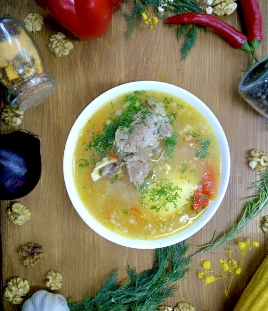 Шурпа с мясом баранины