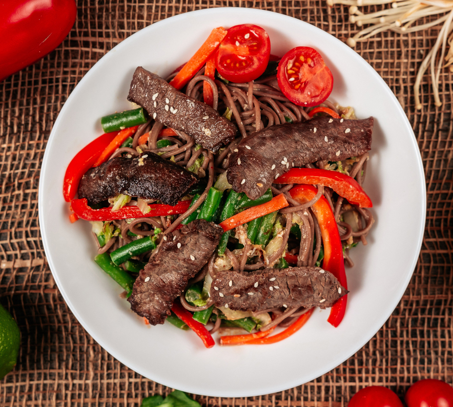 Соба с говядиной