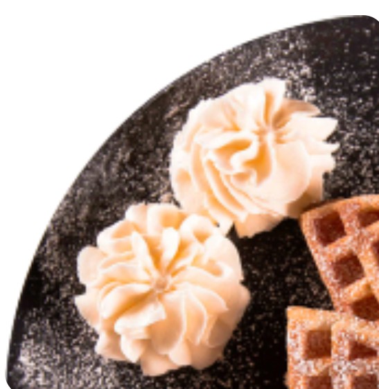 Вафля с сырно-сливочным кремом