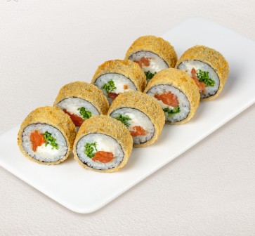 Ролл темпура с лососем