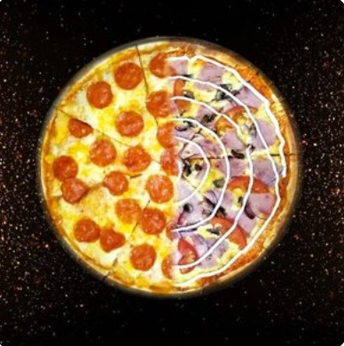 Пицца 50/50 Пепперони и Венеция