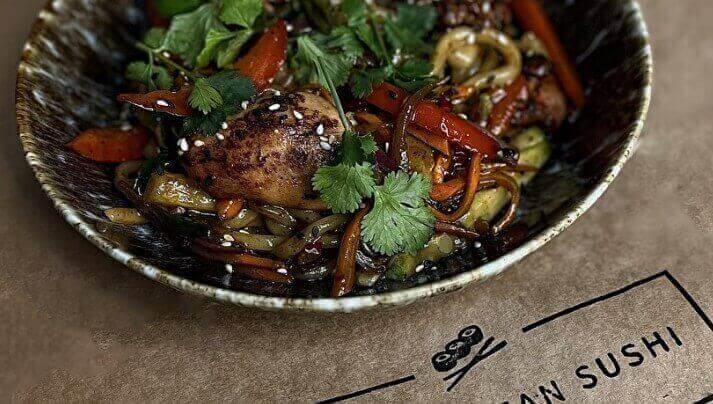 WOK с курицей