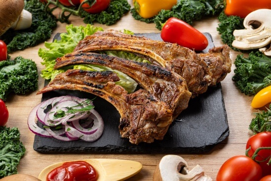 Шашлык из бараньей корейки