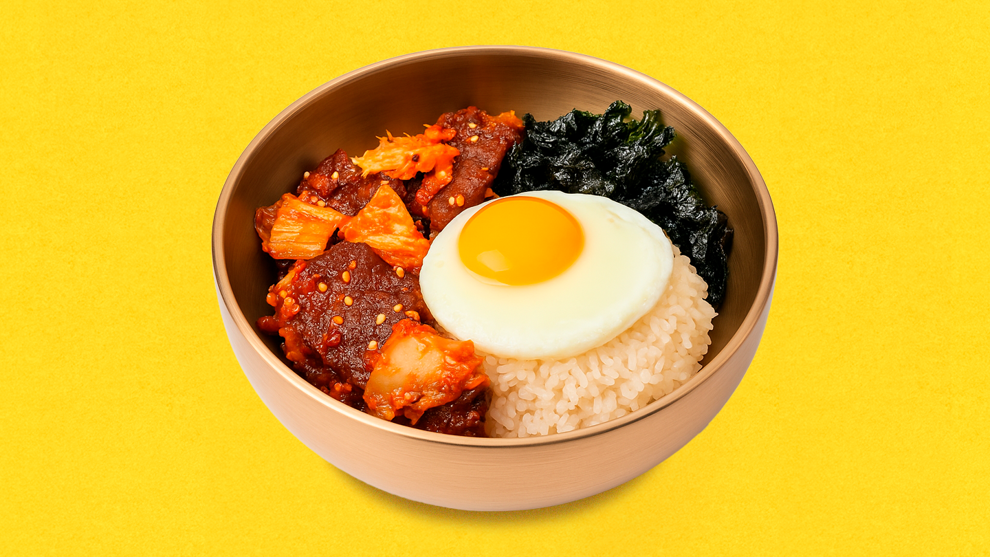 Кимчи поккымпаб с говядиной