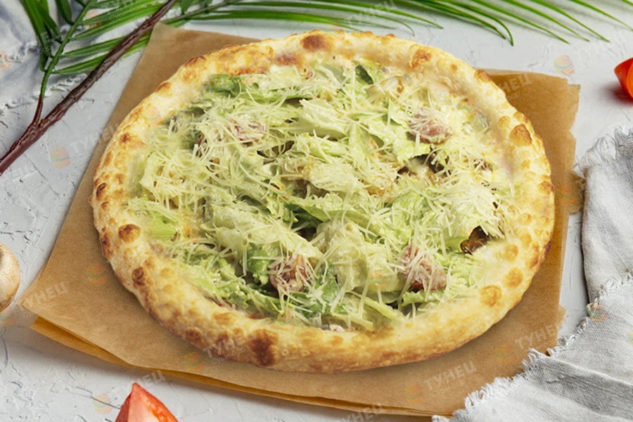 Пицца Цезарь с курицей (средняя)