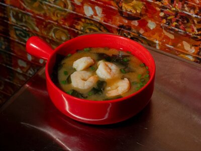 Мисо-суп с креветками