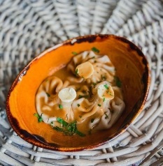Хинкали с креветками