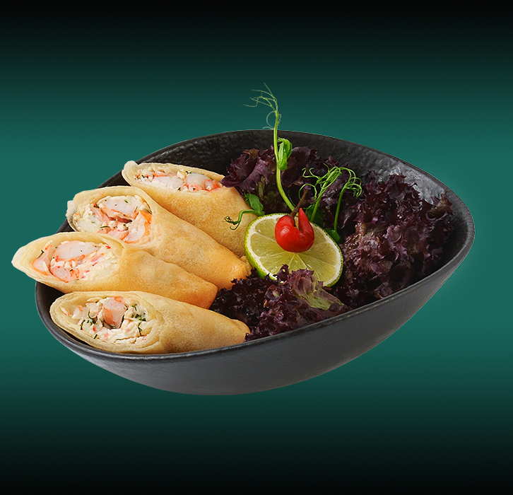 Харумаки с креветкой и крабом