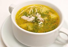 Суп лапша с куриным филе
