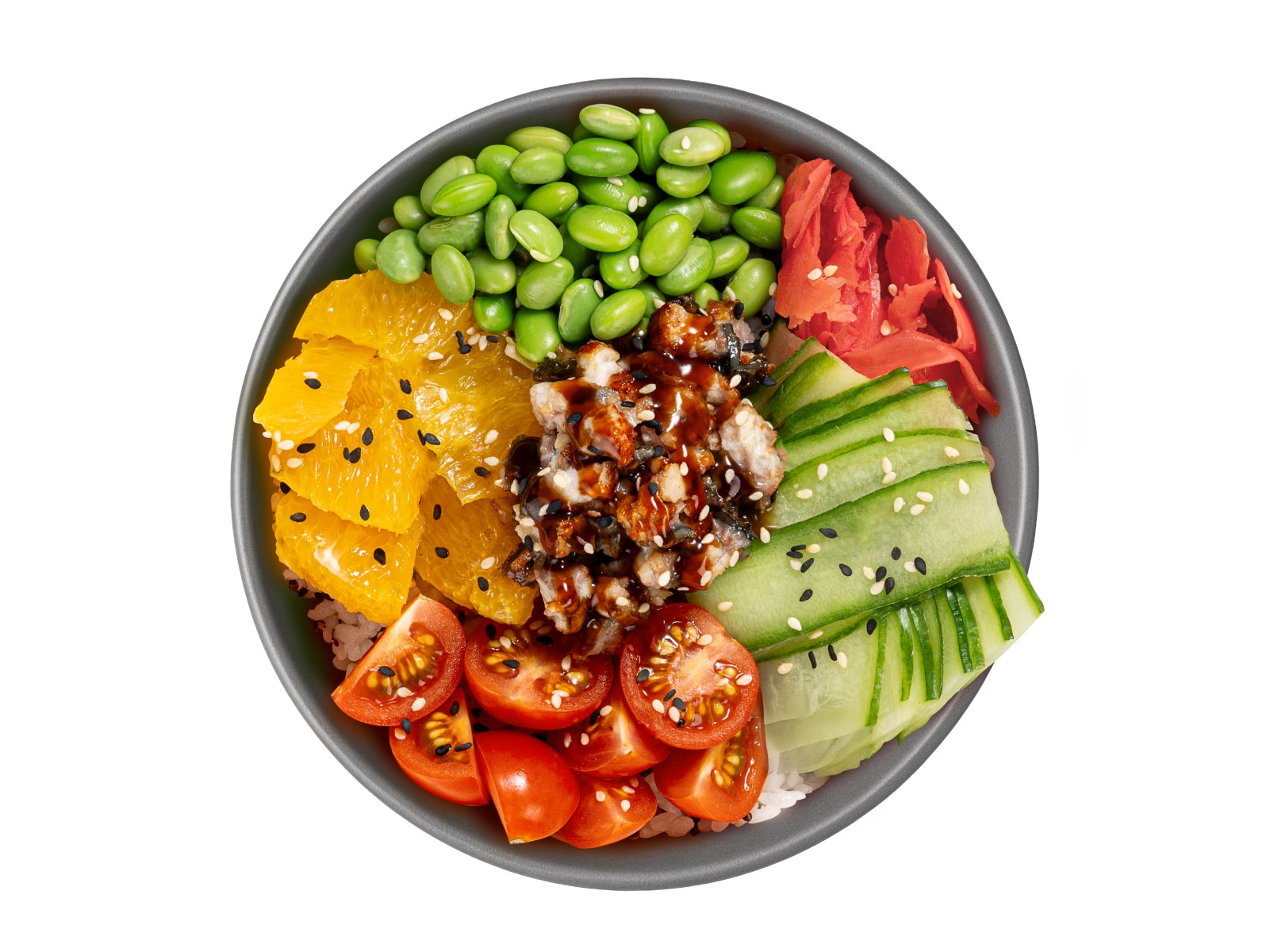 Поке боул угорь-унаги