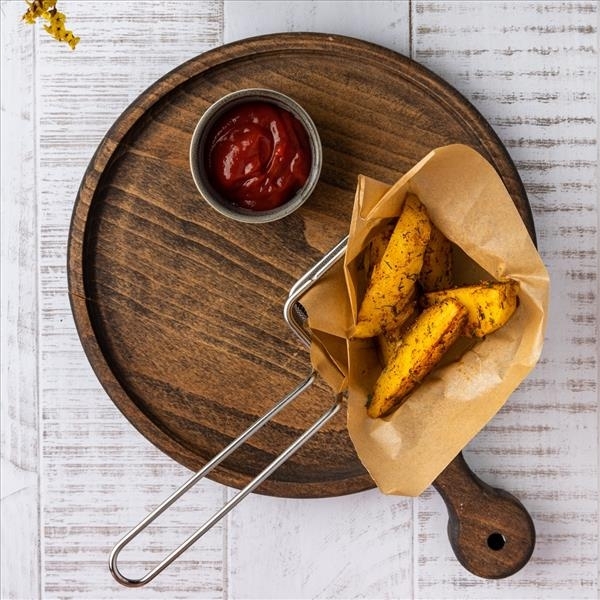 Картофельные дольки+ кетчуп