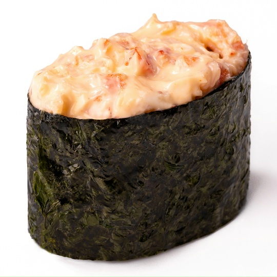 Острый гункан с креветкой