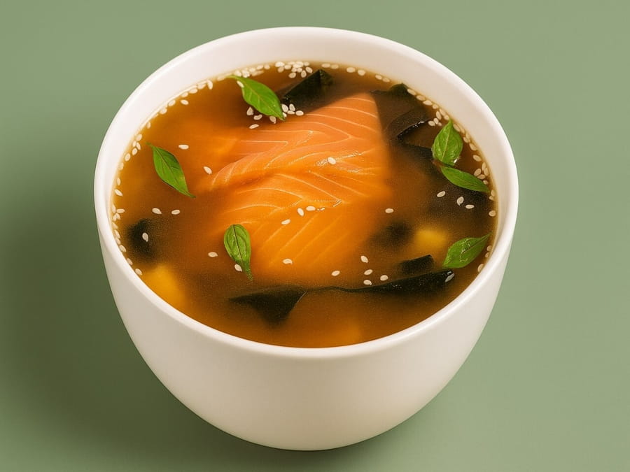 Мисо-суп с лососем