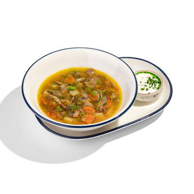 Грибной суп со сметаной