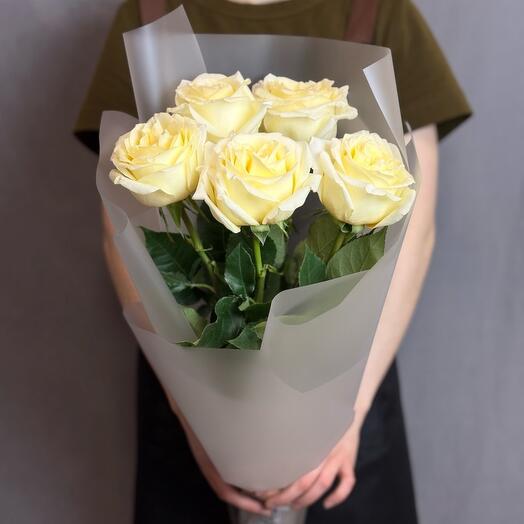 Букет из 5шт розы Кэндилайт