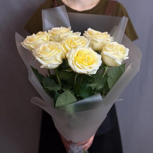 Букет из 7шт розы Кэндилайт