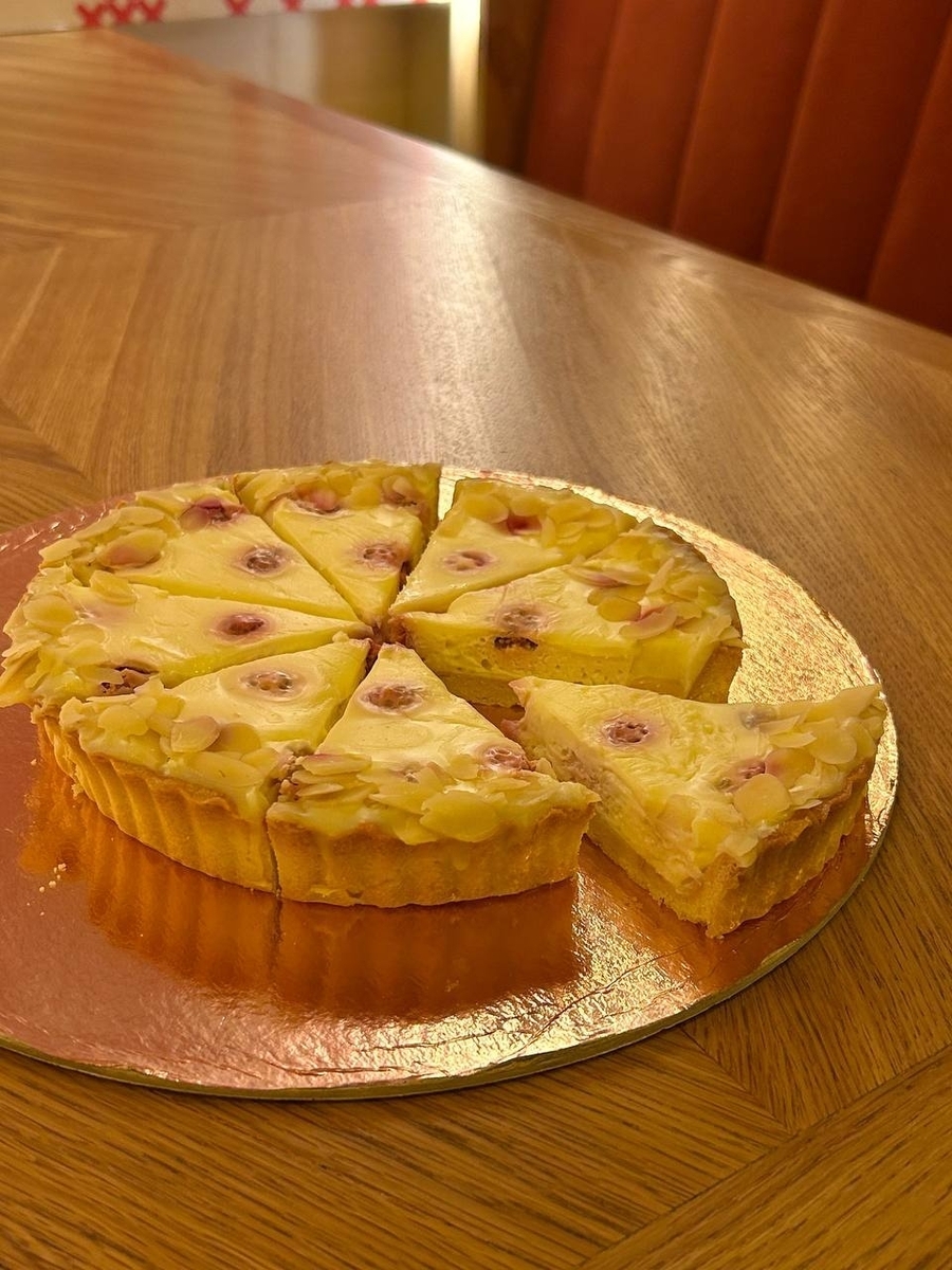 Тарт с малиной