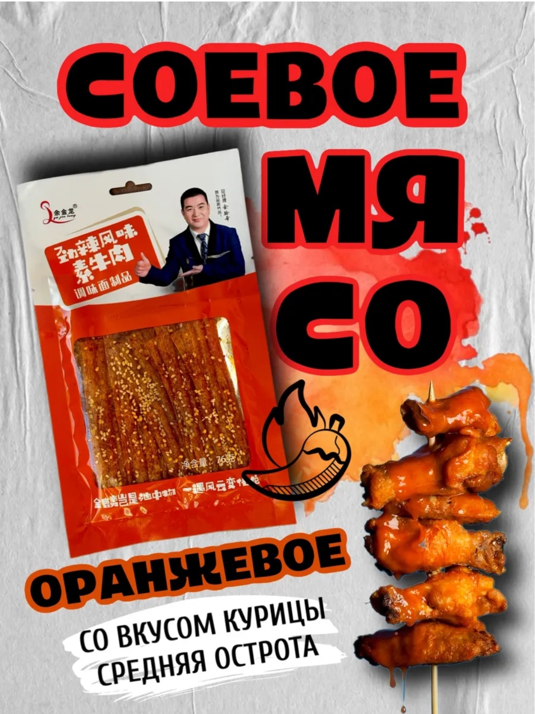 Соевое мясо со вкусом курицы