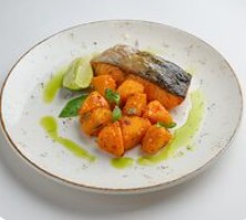 Лосось с тыквой су-вид