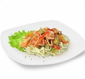 Удон с морепродуктами