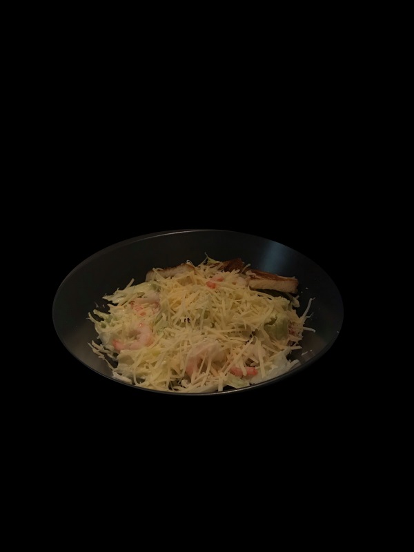 Салат Цезарь с креветками