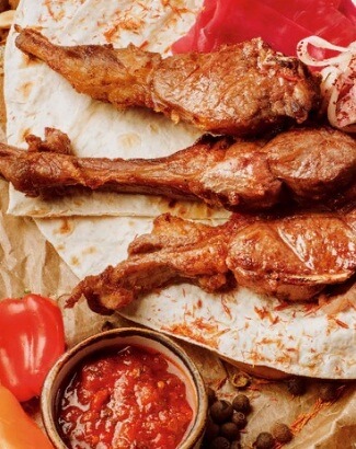Шашлык из баранины на кости