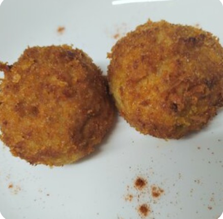 Шарики мясные, обжаренные во фритюре