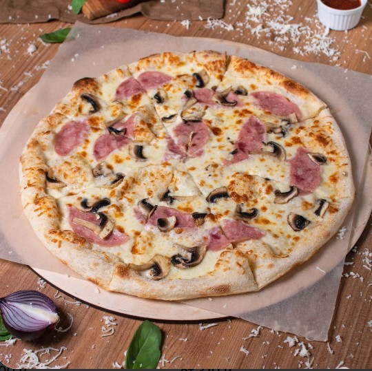 Грибная с ветчиной и трюфелем 20см