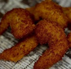 5 жареных креветок