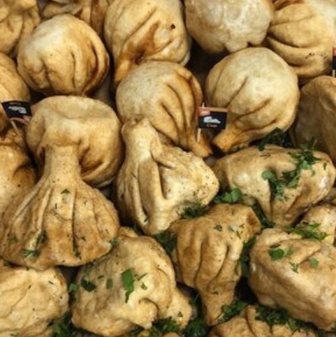 Хинкали свино-говяжьи жареные