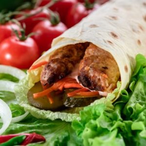 Люля кебаб курица в лаваше