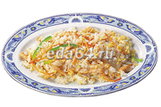 Жареный рис с курицей