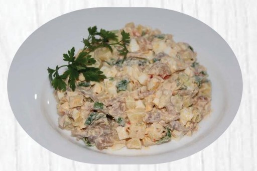 Мясной салат