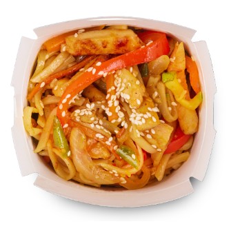 Лапша в сливочно-кокосовом соусе