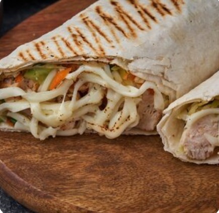 Шаверма сырная XXL с шашлыком из свинины