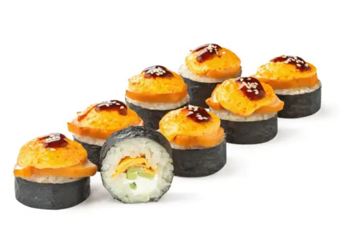 Запеченный с курицей
