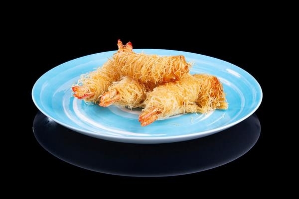 Креветки катаифи