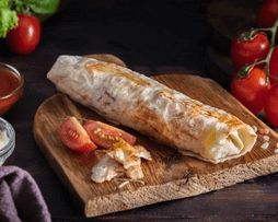 Мини-шаурма с курицей