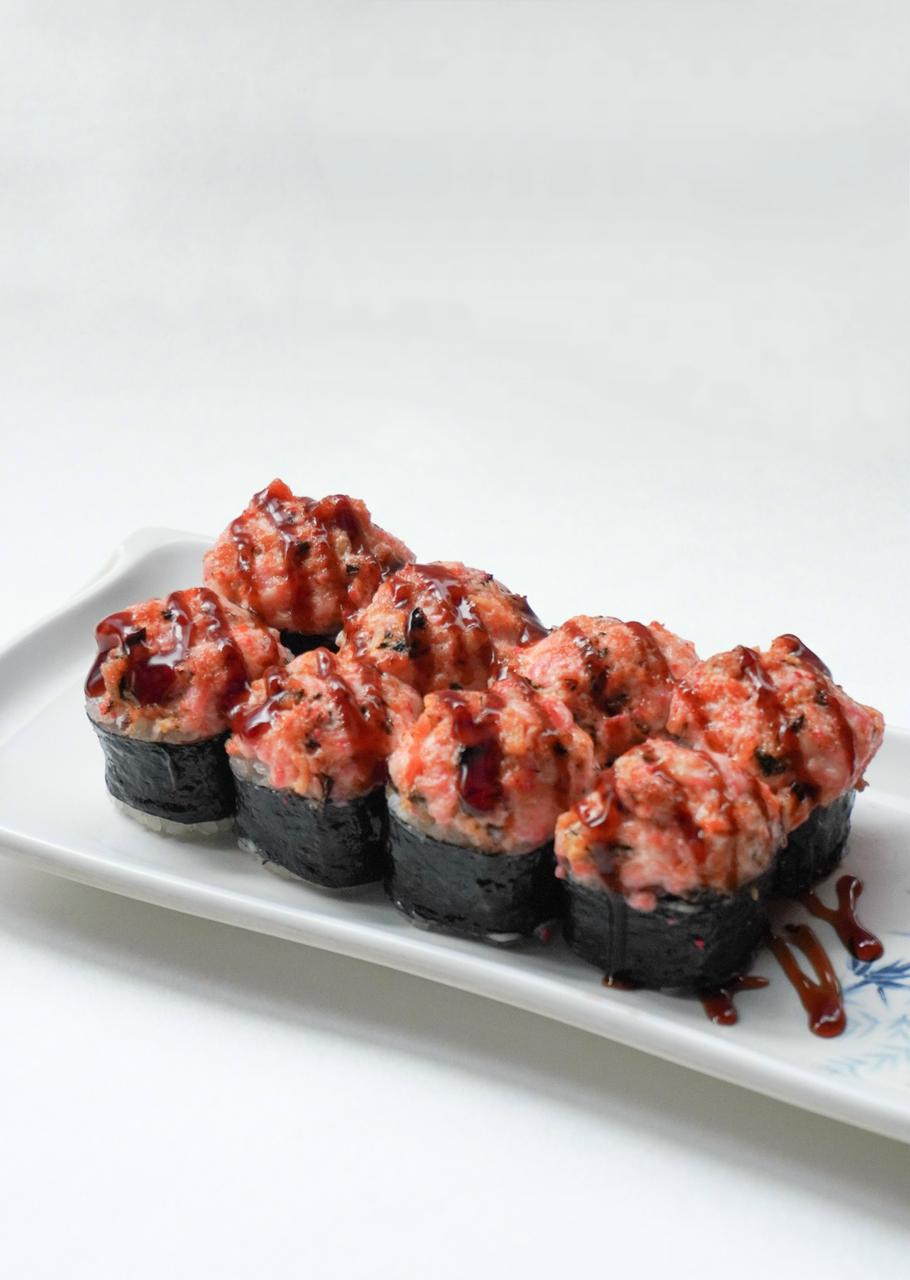 Запеченный ролл с мидями