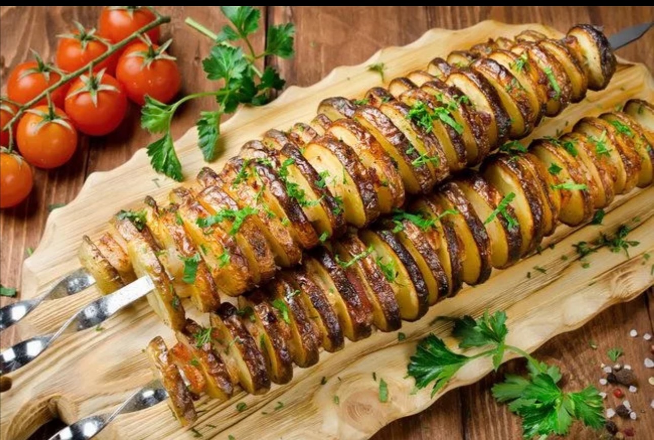 Картофель на мангале