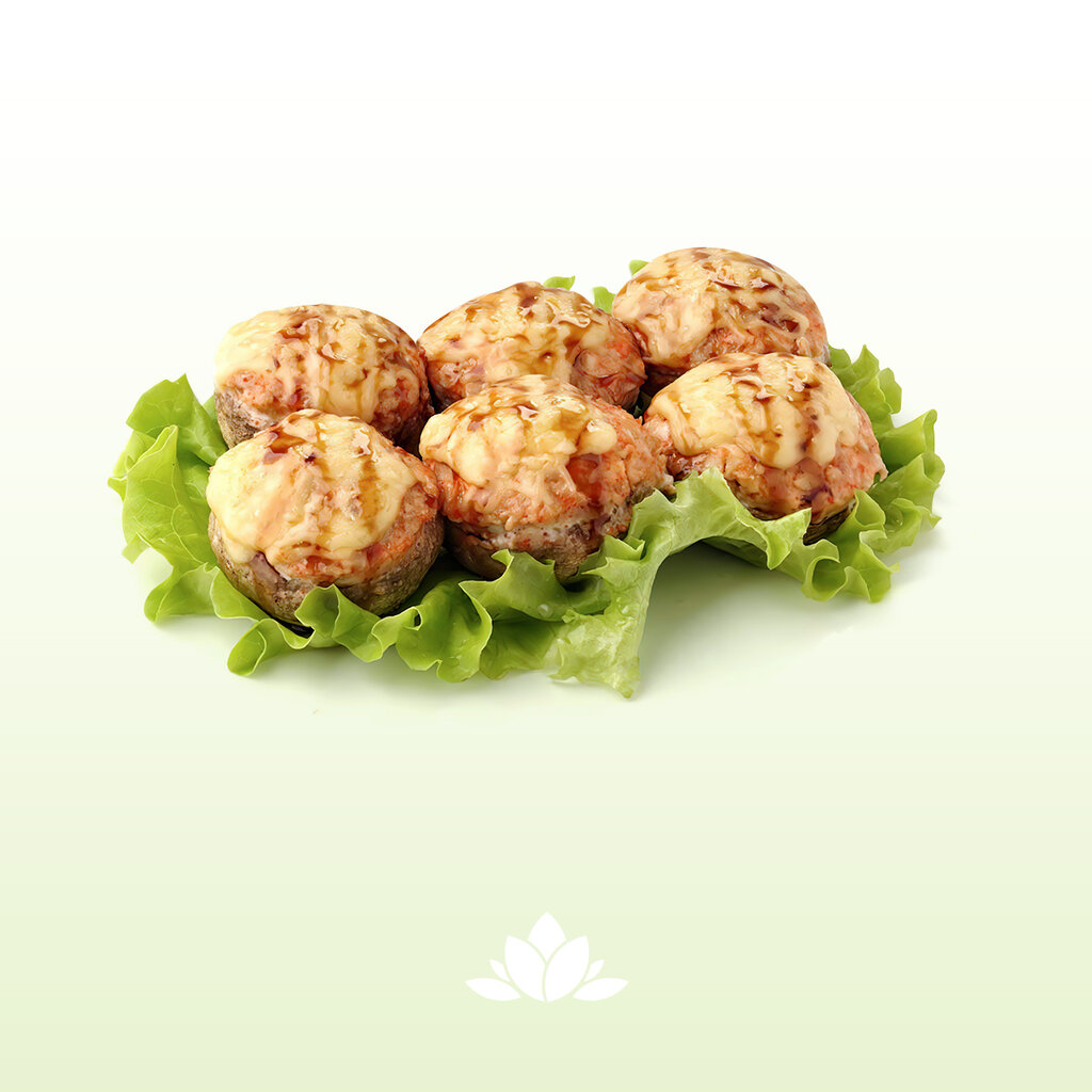 Шампиньоны сырные с курицей