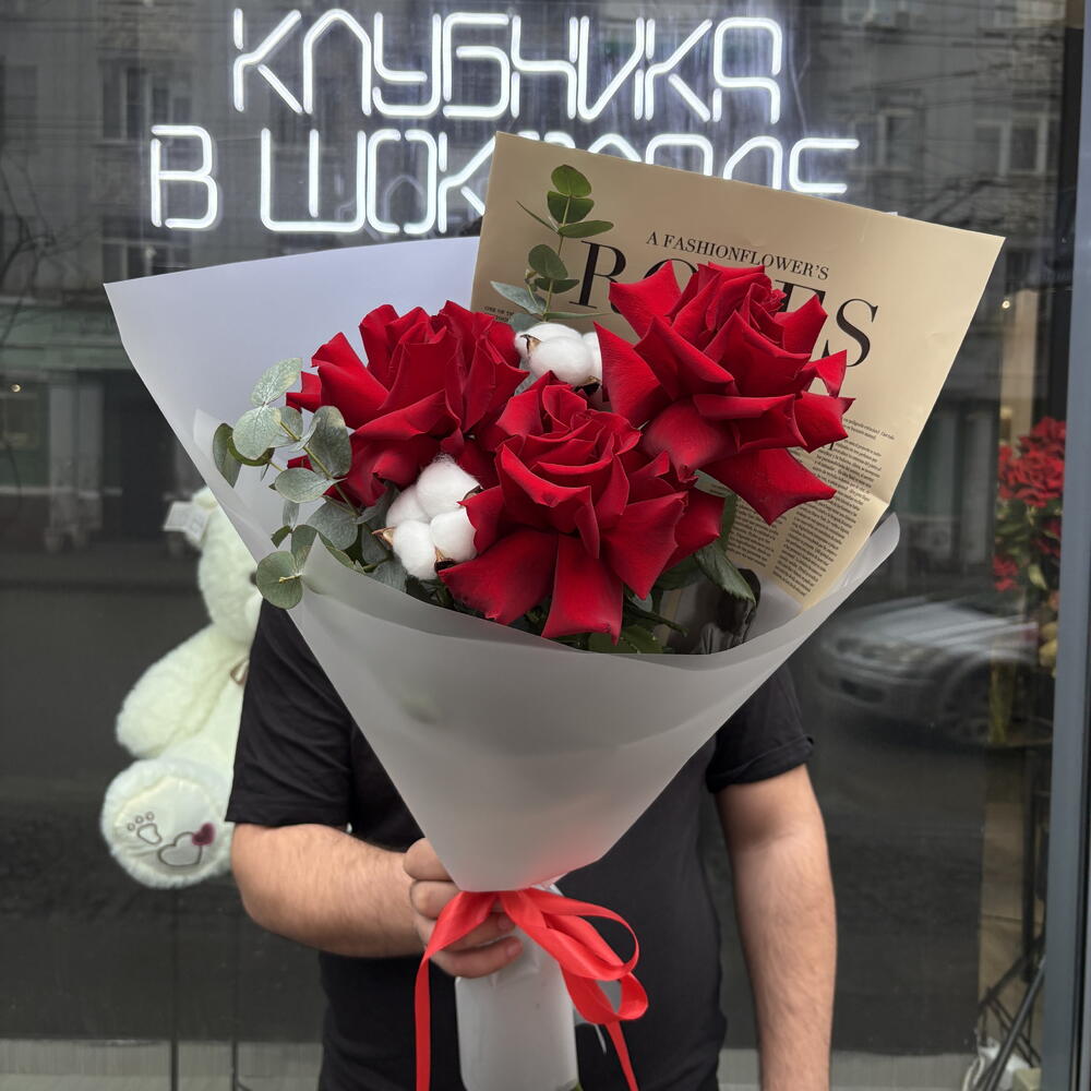 Букет из 3 французских роз "Джоанна"
