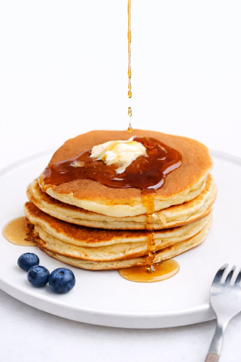 Панкейки с кленовым сиропом