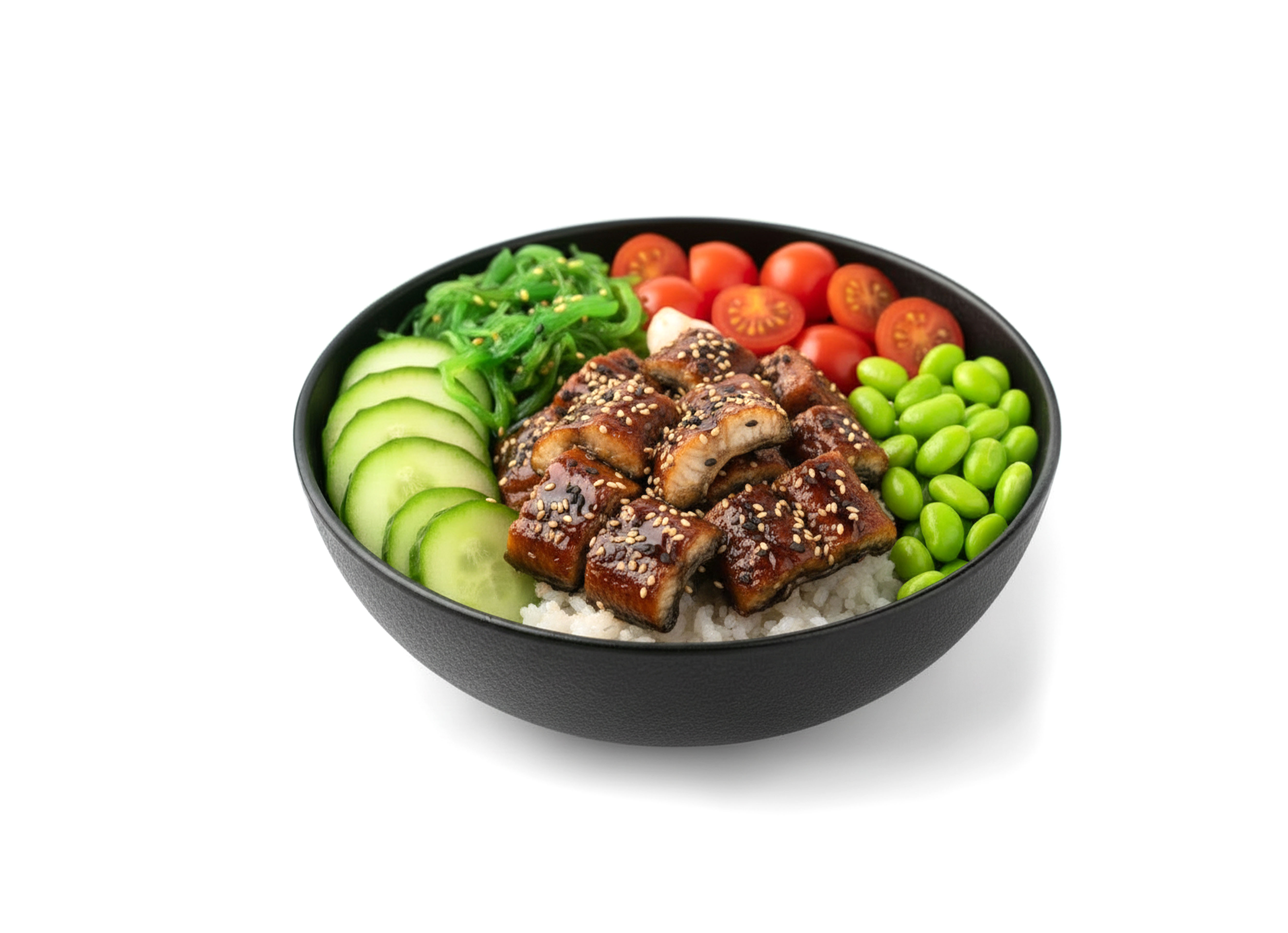 Поке с угрем и чуккой