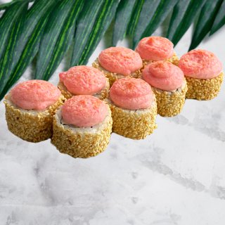 Калифорния в кунжуте с креветкой