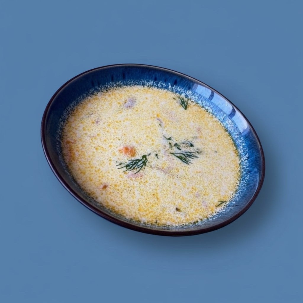 Норвежский суп с лососем